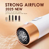 5-in-1 Hot Air Brush Styler – Hair Dryer, Straightener, Curler & Volumizer for Salon-Style Results at Home