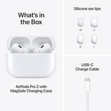 سماعات Airpods PRO (الجيل الثاني) اللاسلكية بتقنية إلغاء الضوضاء النشطة وبلوتوث 5.0