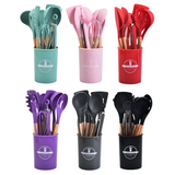 12-Piece Cooking Utensils Set – Non-Stick, Heat-Resistant & Stylish