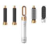 5-in-1 Hot Air Brush Styler – Hair Dryer, Straightener, Curler & Volumizer for Salon-Style Results at Home