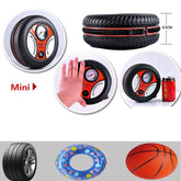 Portable Air Compressor Pump – Mini Tire Inflator with Digital Pressure Gauge & LED Light