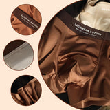 Men's Luxury Glossy High Stretch Boxer Briefs 3-Pack Set