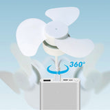 Portable Silent Fan with One-button Switch Base