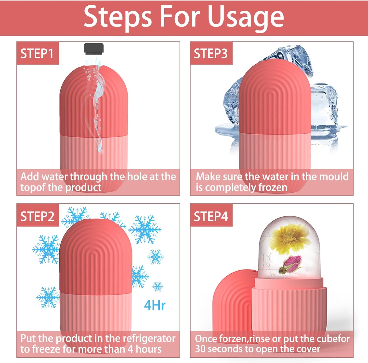 Face Glow Ice Roller – Skin Tightening & Puffiness Relief Tool