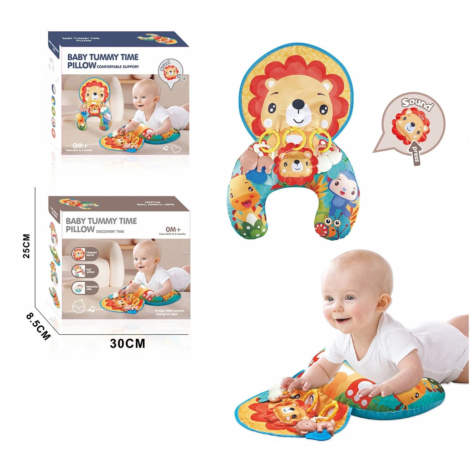🍼 Cartoon Baby Pillow – Soft, Supportive & Adorably Designed