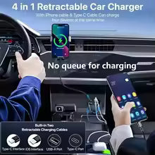 4 in 1 Retractable Charger
