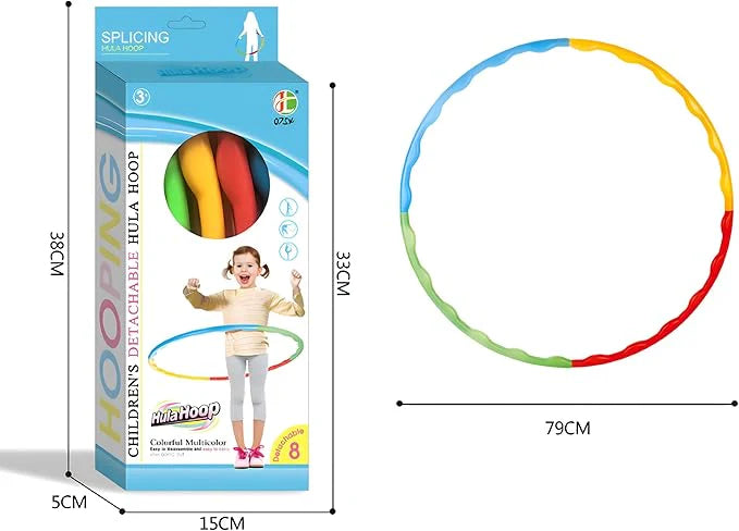 Kids' Detachable Splicing Hula Hoop – Adjustable Fun & Fitness Toy