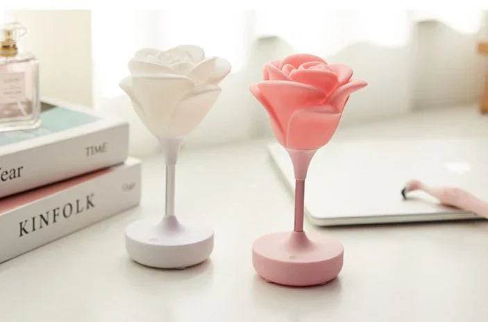 ضوء ليلي USB من Touch Rose لغرفة النوم مصنوع من السيليكون